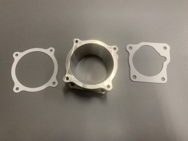 画像2: 2JZ-GTE VVTi 純正サージタンク用 BOSCH 82mmスロットル アダプター (2)