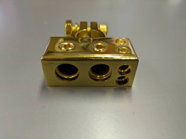 画像2: バッテリーターミナル端子 D端子 金メッキ セット (2)