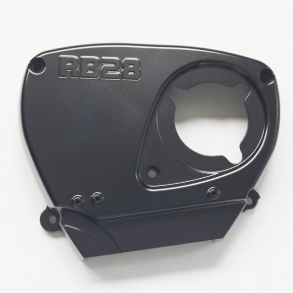 画像1: RB26ビレットタイミングベルトカバー（RB28ロゴ） (1)
