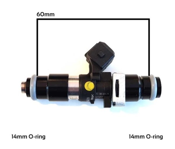 画像2: Bosch EV14インジェクター 1000cc (2)