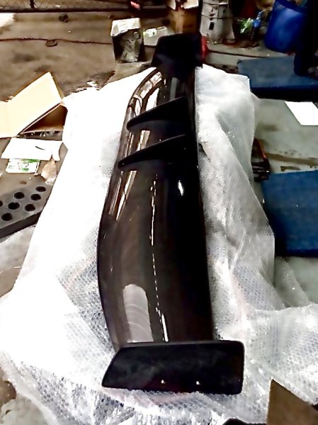 画像3: 3Dカーボンリアウィング T-4 (3)