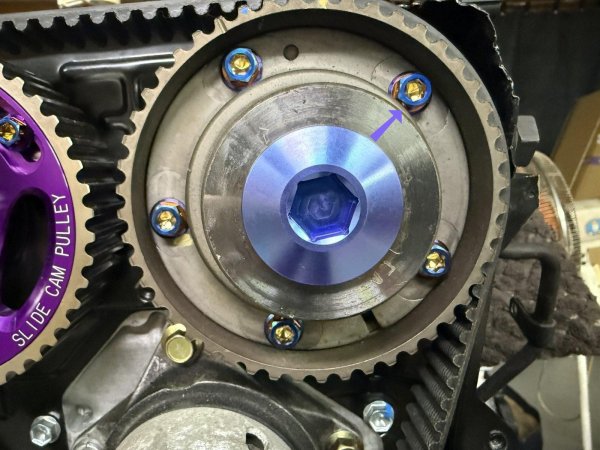 画像1: 2JZ-GTE VVTi用カムプーリーチタンボルトセット (1)