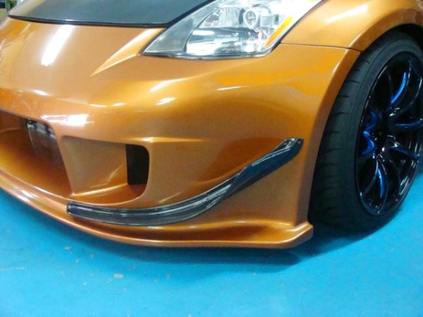 画像1: ドゥーラックＺ33フロントバンパー専用カナード　CFRP製（カーボン） (1)