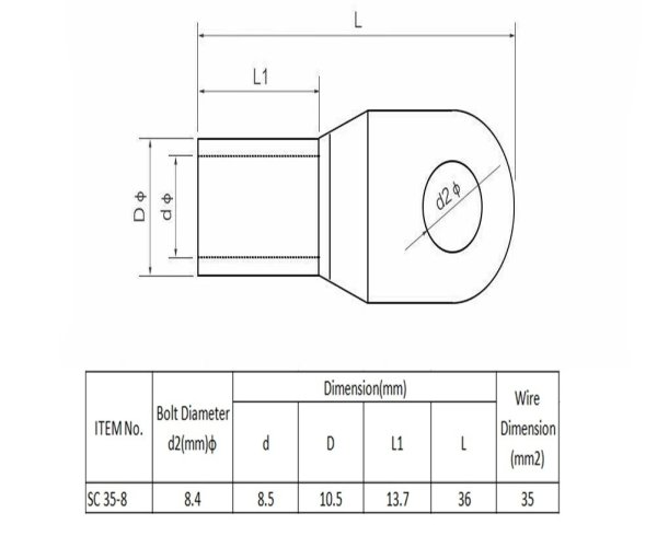 画像1: ４AWG用リング端子 (1)