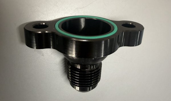 画像2: 2JZGTE用ターボオイルドレインAN10アダプター (2)