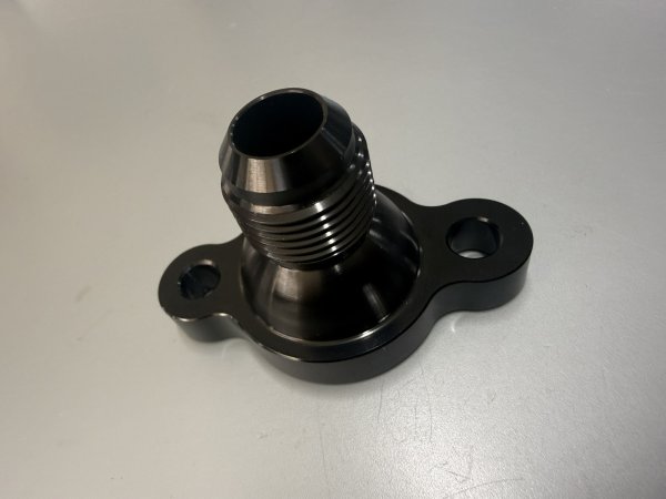 画像1: 2JZGTE用ターボオイルドレインAN10アダプター (1)